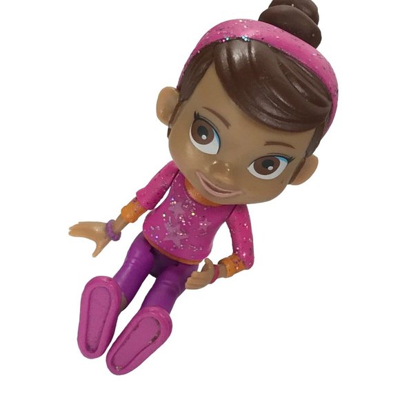 3.5” Polly Pocket Disney Doc McStuffins DOLL Wearing Pink Sparkle Toy Figure - Picture 4 of 6